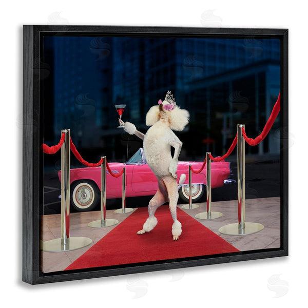 Stupell Industries Lund Roeser | Funny Red Carpet Poodle Wall Art