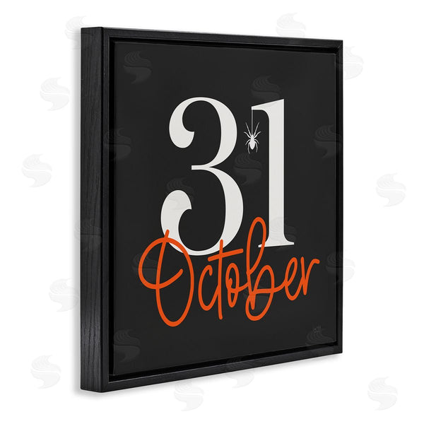 Stupell Industries Lux + Me Designs | 31 October Halloween Date Wall Art