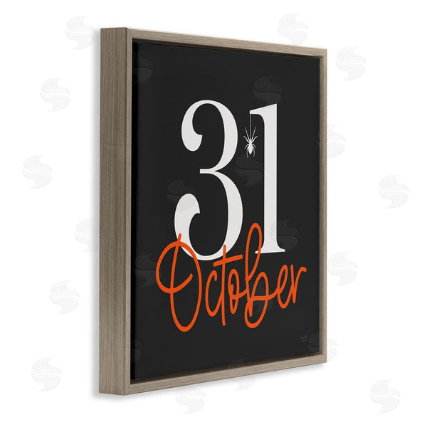 Stupell Industries Lux + Me Designs | 31 October Halloween Date Wall Art