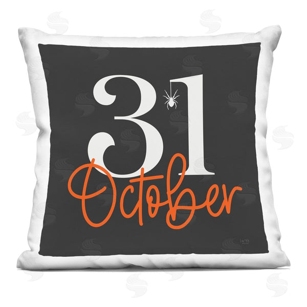 stupell industries Lux + Me Designs | 31 October Halloween Spider Printed Throw Pillow