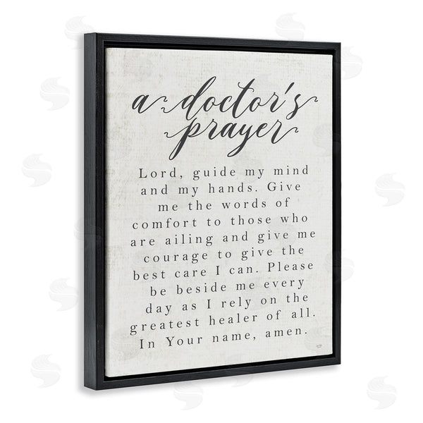 Stupell Industries Lux + Me Designs | A Doctor's Prayer Faith Based Office