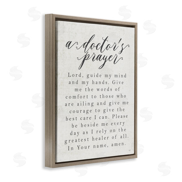 Stupell Industries Lux + Me Designs | A Doctor's Prayer Faith Based Office