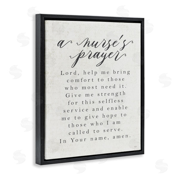Stupell Industries Lux + Me Designs | A Nurse's Prayer Inspirational Office Faith