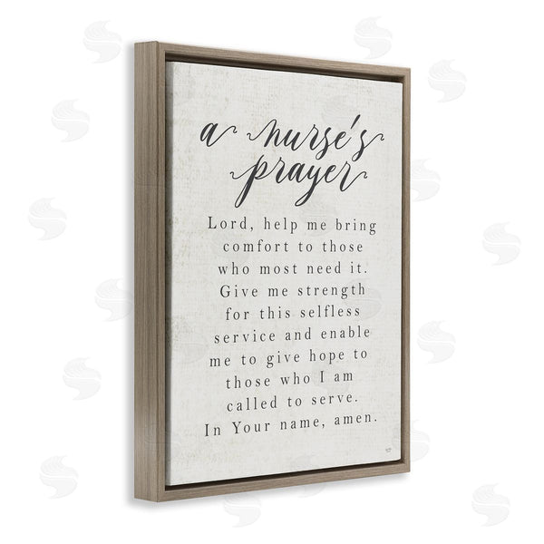 Stupell Industries Lux + Me Designs | A Nurse's Prayer Inspirational Office Faith