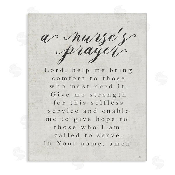 stupell industries Lux + Me Designs | A Nurse's Prayer Inspirational Office Faith