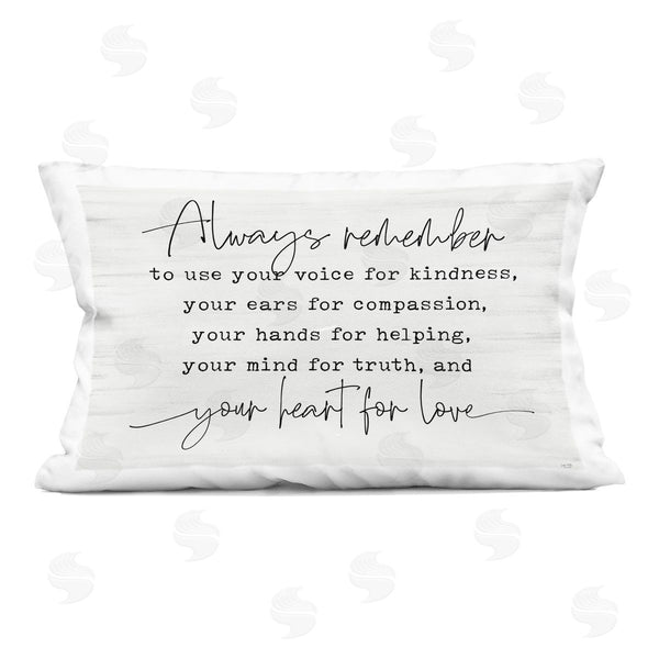 stupell industries Lux + Me Designs | Always Remember Heart For Love Printed Throw Pillow