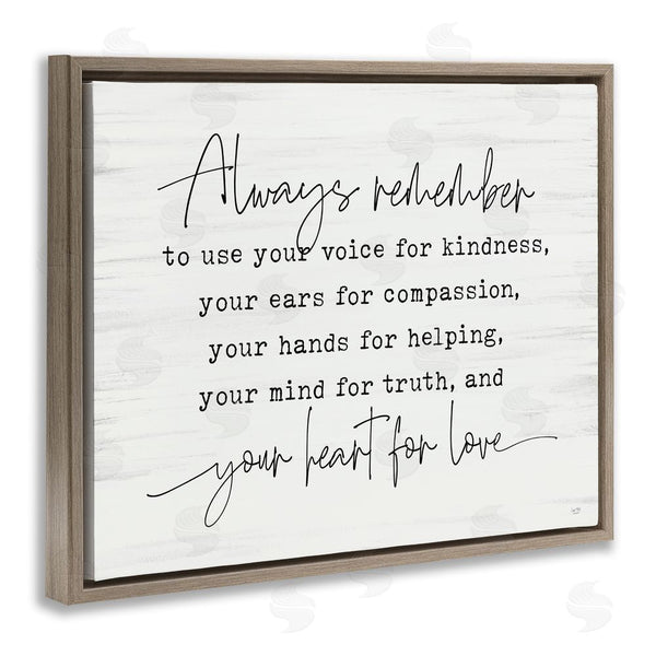 Stupell Industries Lux + Me Designs | Always Remember Heart For Love Wall Art