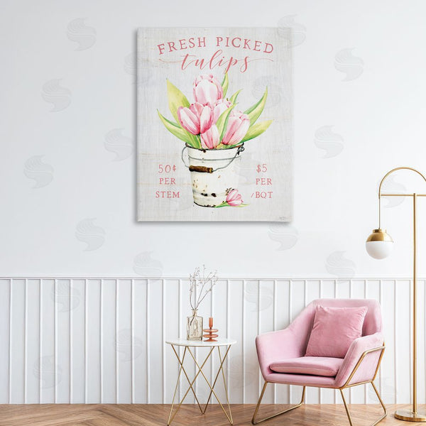 Stupell Industries Lux + Me Designs | Antique Fresh Picked Tulips Wall Art
