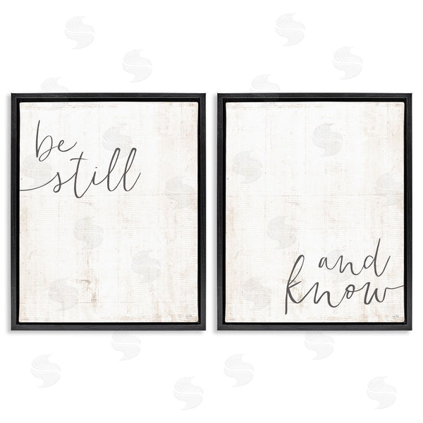 Stupell Industries LUX + Me Designs | Be Still & Know Spiritual Calligraphy