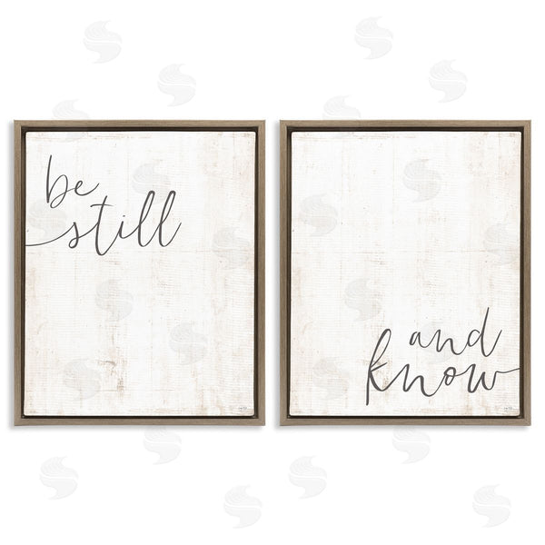 Stupell Industries LUX + Me Designs | Be Still & Know Spiritual Calligraphy