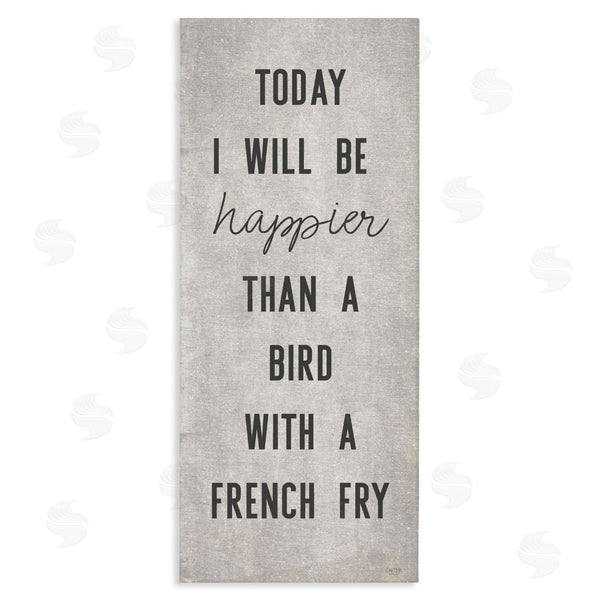stupell industries Lux + Me Designs | Bird With A French Fry Wall Art