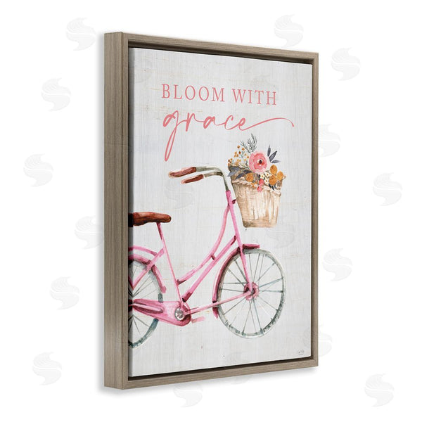 Stupell Industries Lux + Me Designs | Bloom With Grace Bicycle Wall Art