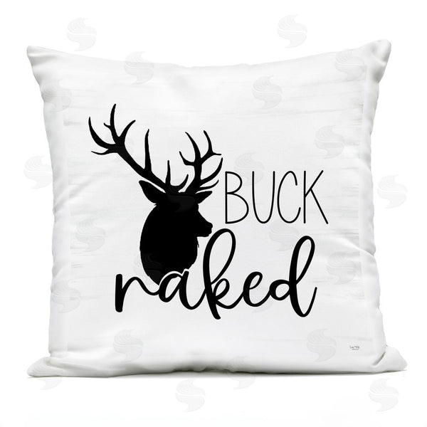 Stupell Industries Lux + Me Designs | Buck Naked Silhouette Throw Pillow