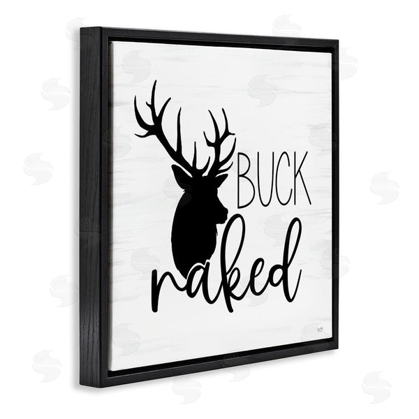 Stupell Industries Lux + Me Designs | Buck Naked Silhouette Wall Art