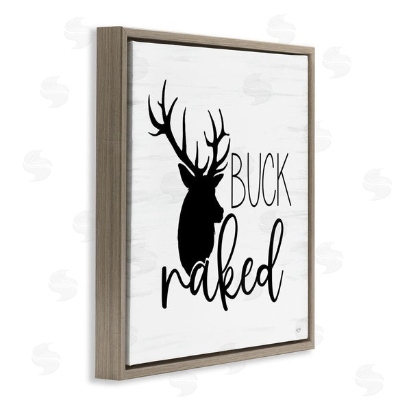 Stupell Industries Lux + Me Designs | Buck Naked Silhouette Wall Art