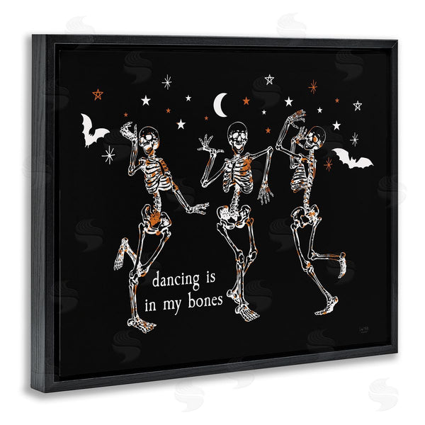Stupell Industries Lux + Me Designs | Dancing In My Bones Skeletons Wall Art