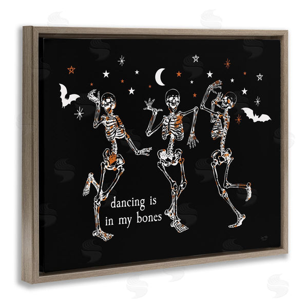 Stupell Industries Lux + Me Designs | Dancing In My Bones Skeletons Wall Art