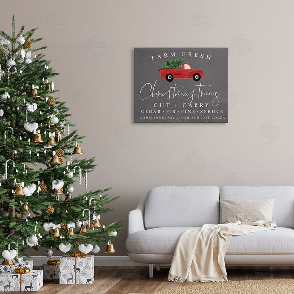 Stupell Industries Lux + Me Designs | Farm Fresh Trees Over Grey