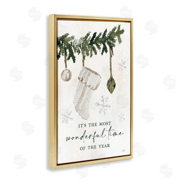 Stupell Industries Lux + Me Designs | Festive Hanging Stocking