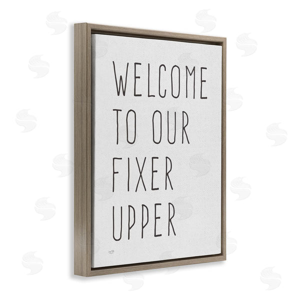 Stupell Industries Lux + Me Designs | Fixer Upper Home Welcome Sign Casual Typography Wall Art