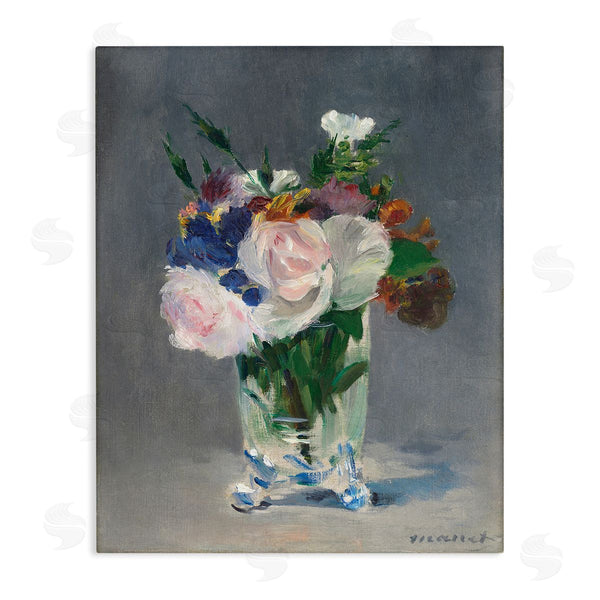 stupell industries Lux + Me Designs | Flowers in Glass Vase Still Life Wall Art