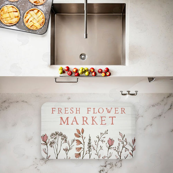 Stupell Industries Lux + Me Designs | Fresh Flower Market Blooms Anti-Fatigue Mat