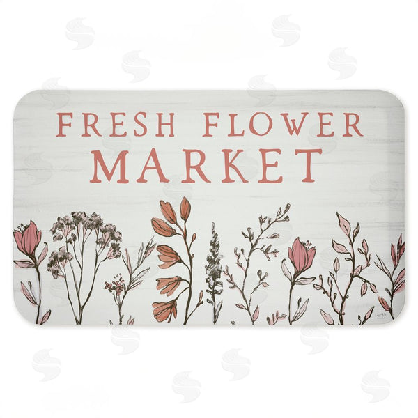 stupell industries Lux + Me Designs | Fresh Flower Market Blooms Anti-Fatigue Mat