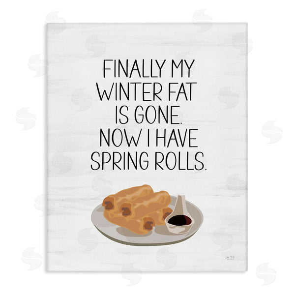 stupell industries Lux + Me Designs | Funny Spring Rolls Phrase