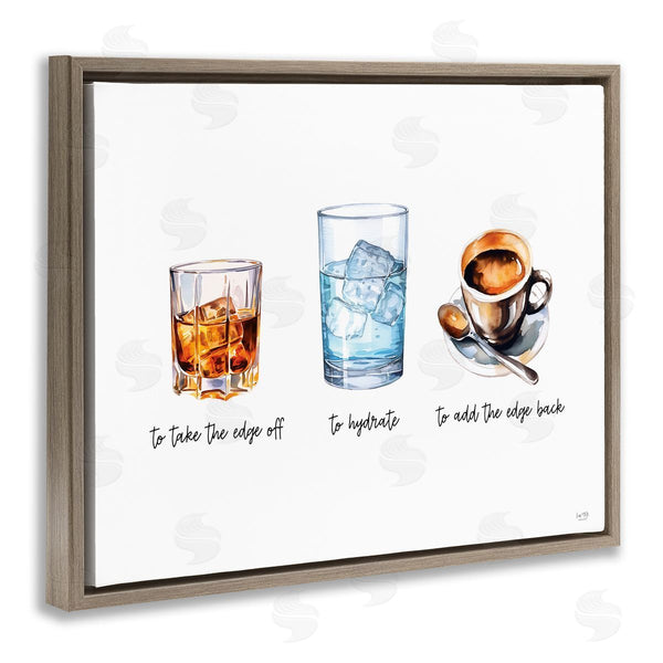 Stupell Industries Lux + Me Designs | Funny Whiskey & Coffee