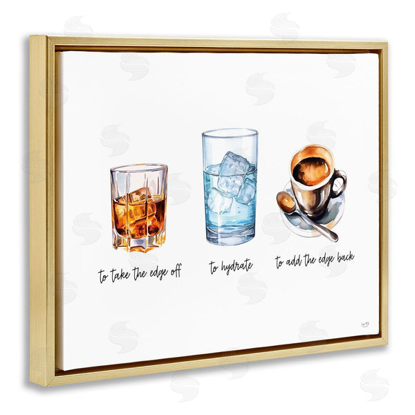 Stupell Industries Lux + Me Designs | Funny Whiskey & Coffee