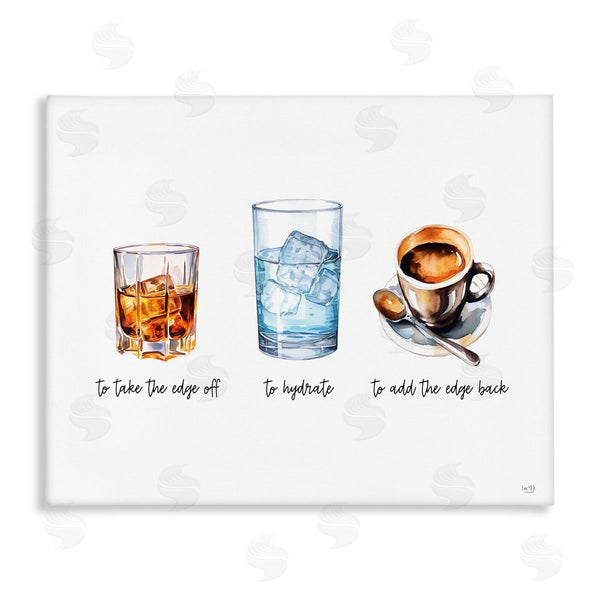 stupell industries Lux + Me Designs | Funny Whiskey & Coffee