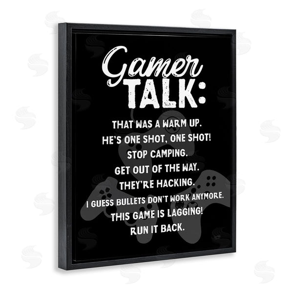 Stupell Industries Lux + Me Designs | Gamer Talk Phrases Wall Art
