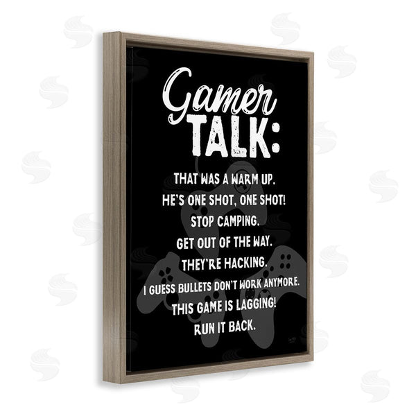Stupell Industries Lux + Me Designs | Gamer Talk Phrases Wall Art