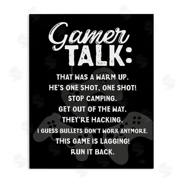 stupell industries Lux + Me Designs | Gamer Talk Phrases Wall Art