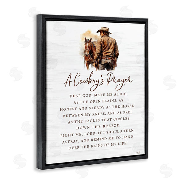 Stupell Industries Lux + Me Designs | Heartfelt Cowboy's Prayer