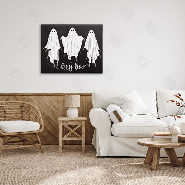 Stupell Industries Lux + Me Designs | Hey Boo Three Ghosts Wall Art
