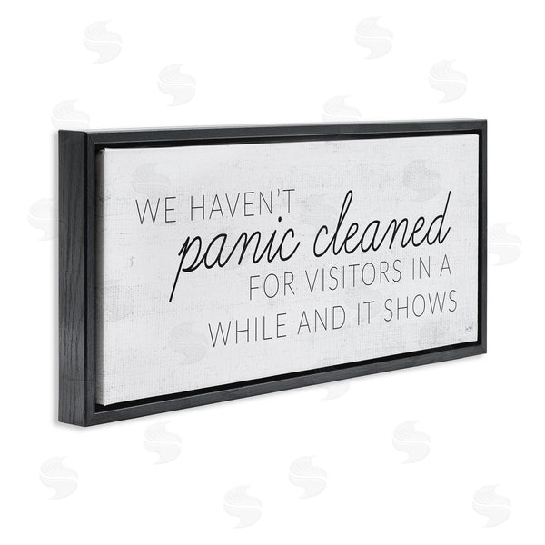 Stupell Industries Lux + Me Designs | Humorous Panic Clean Home Sign
