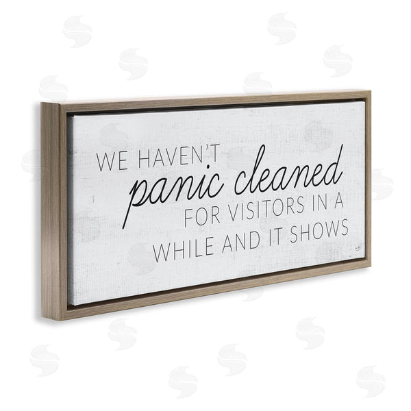 Stupell Industries Lux + Me Designs | Humorous Panic Clean Home Sign