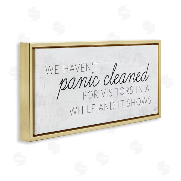 Stupell Industries Lux + Me Designs | Humorous Panic Clean Home Sign