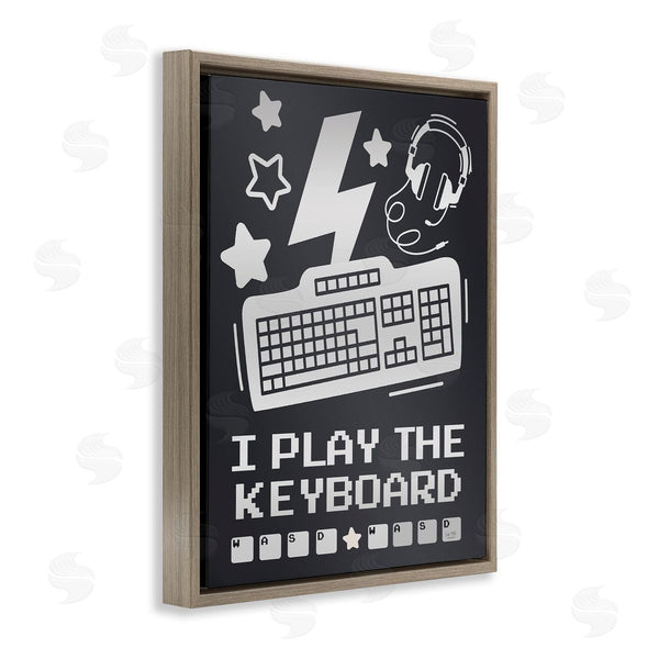 Stupell Industries Lux + Me Designs | I Play The Keyboard Humor
