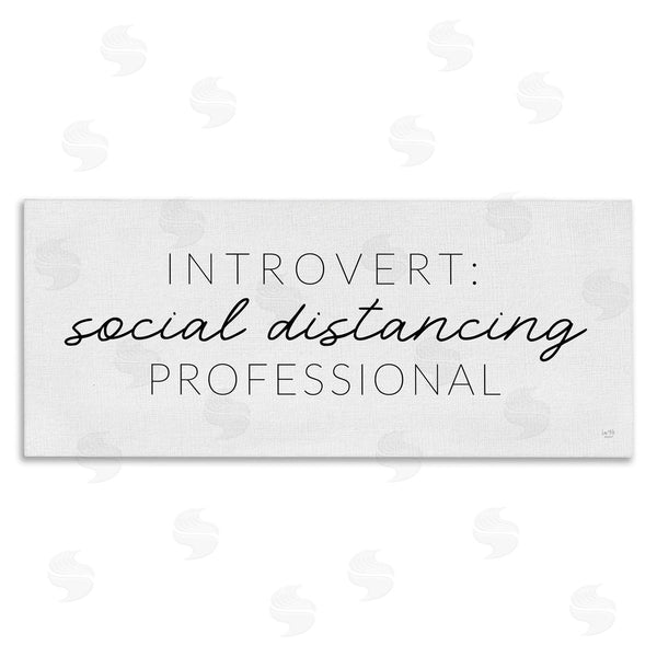 stupell industries Lux + Me Designs | Introvert Social Distancing Humor Minimal
