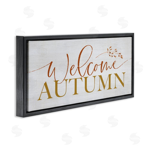 Stupell Industries Lux + Me Designs | Inviting Welcome Autumn Script
