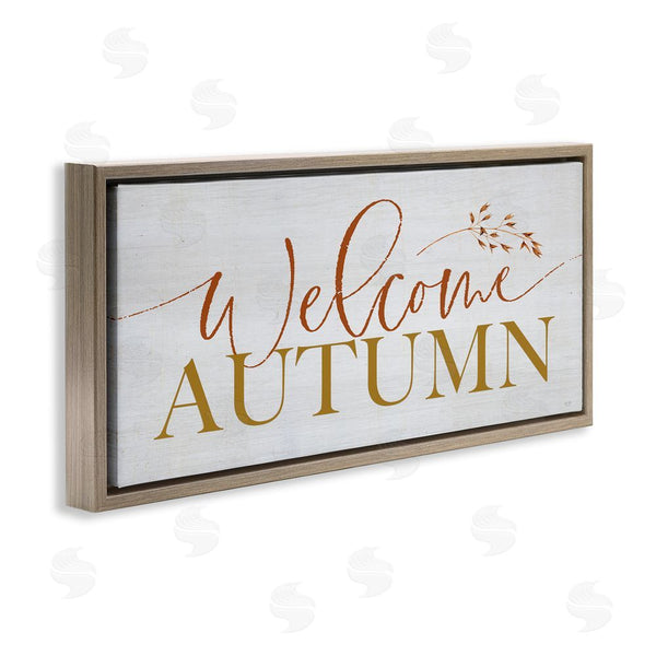 Stupell Industries Lux + Me Designs | Inviting Welcome Autumn Script