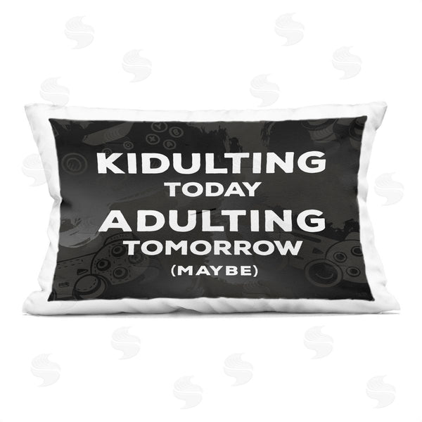 stupell industries Lux + Me Designs | Kidulting Today Adulting Tomorrow Printed Throw Pillow