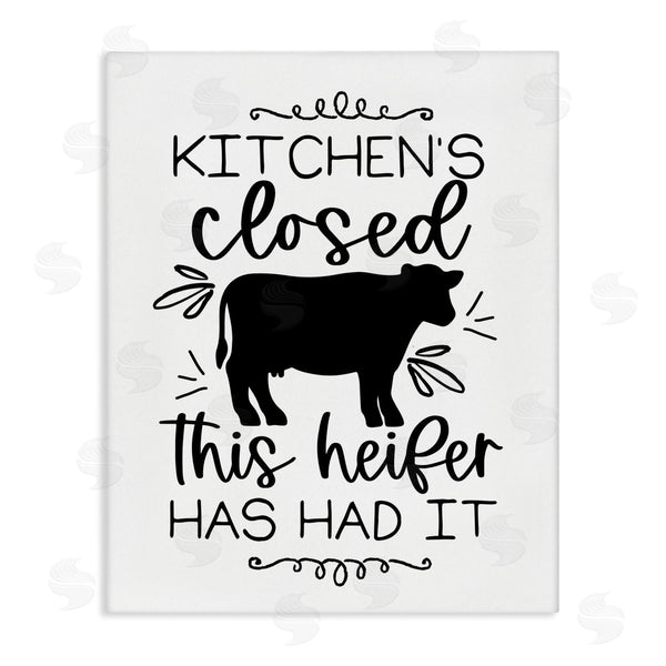 stupell industries Lux + Me Designs | Kitchen's Closed Heifer's Had It Wall Art