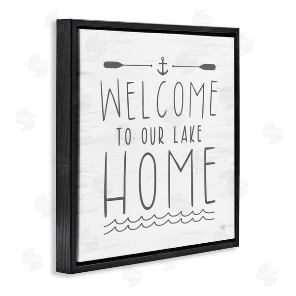 Stupell Industries Lux + Me Designs | Lake House Welcome Phrase Wall Art