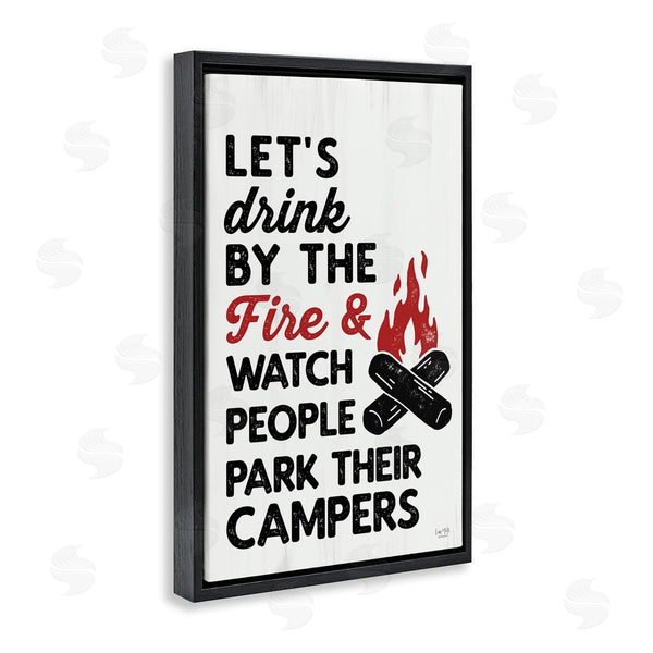 Stupell Industries Lux + Me Designs | Let's Drink By The Fire Wall Art
