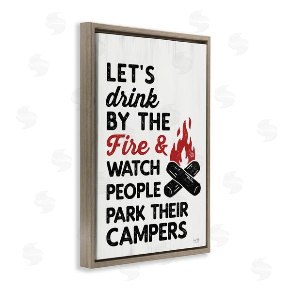 Stupell Industries Lux + Me Designs | Let's Drink By The Fire Wall Art