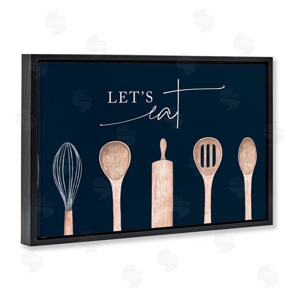 Stupell Industries Lux + Me Designs | Let's Eat Kitchen Utensils