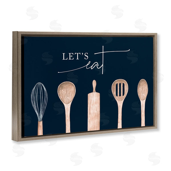 Stupell Industries Lux + Me Designs | Let's Eat Kitchen Utensils